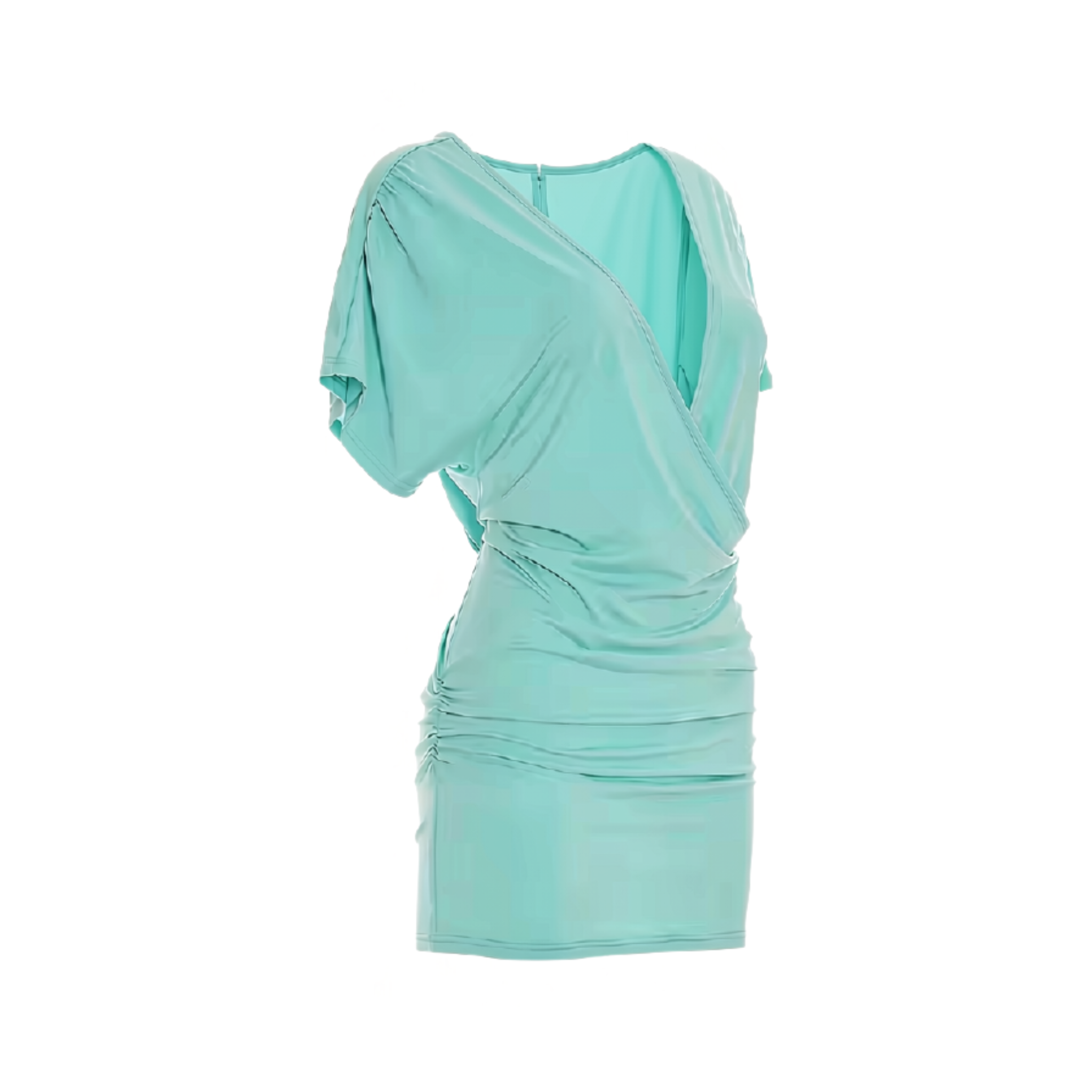 Lumi Ruched Mini Dress – Mint