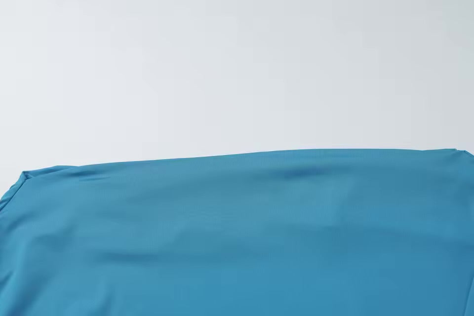 Azure Draped Mini Dress – Teal