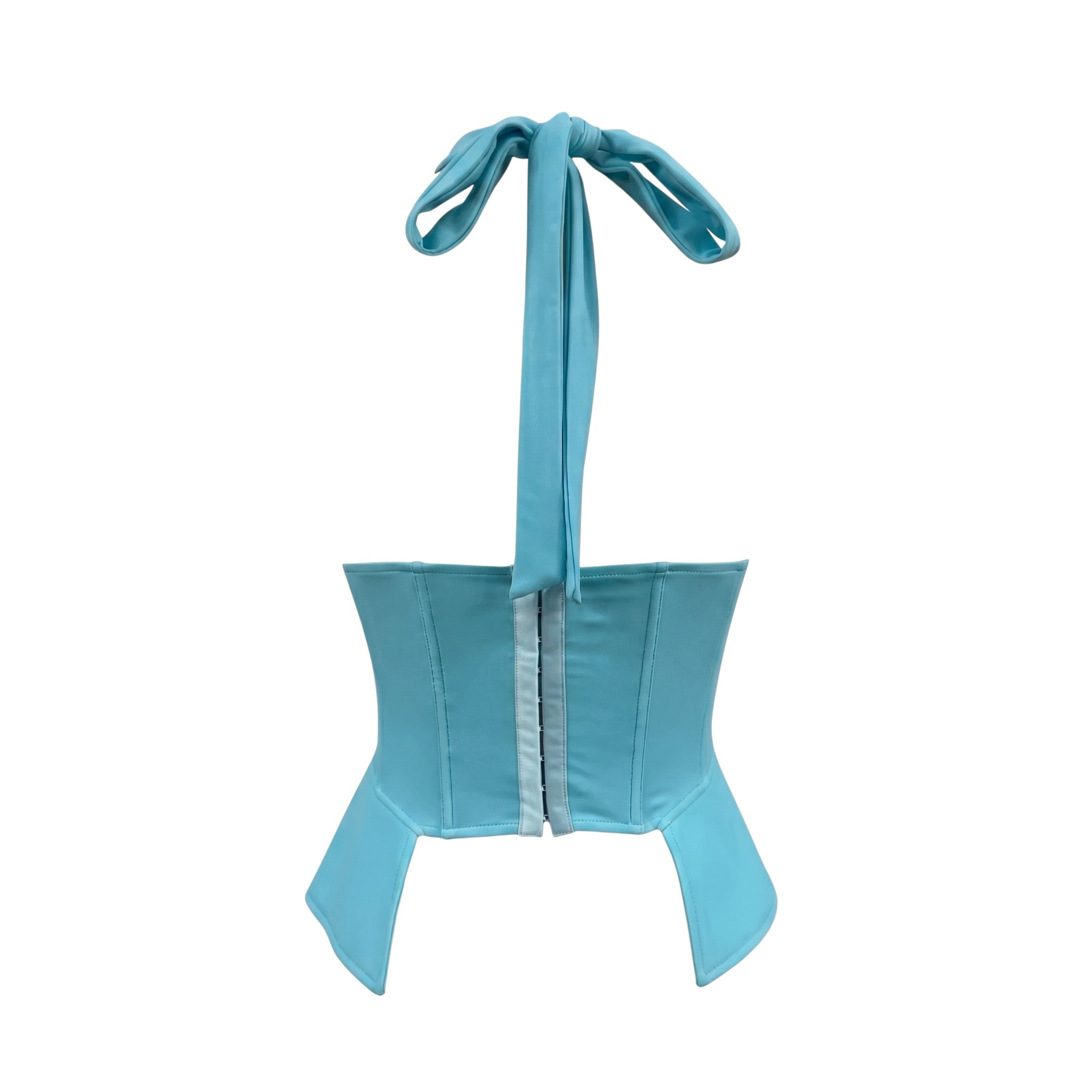 Galea structured Corset Top – Sky Blue
